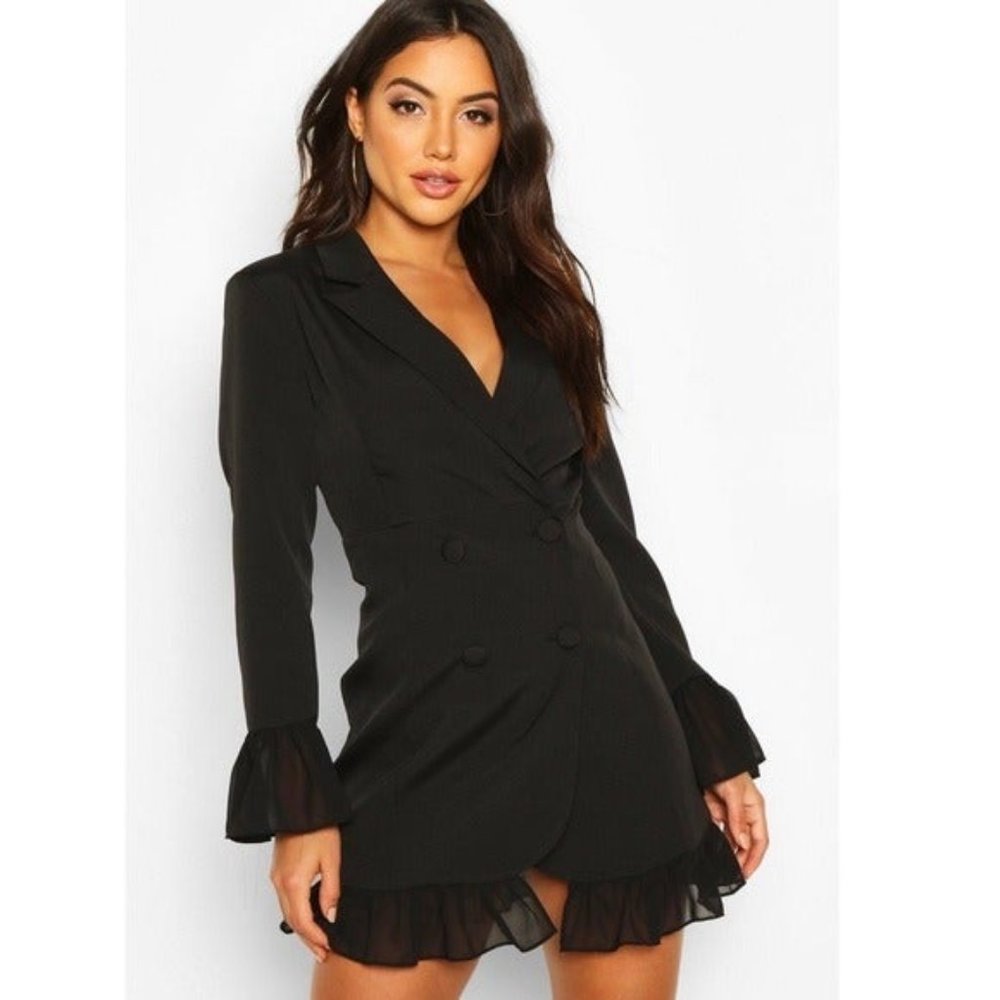 Boohoo dress size 6 Black
